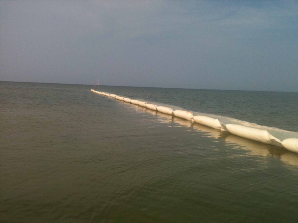 TITAN Boom™ turbidity control barrier — USACE Mississippi coastal dredging project