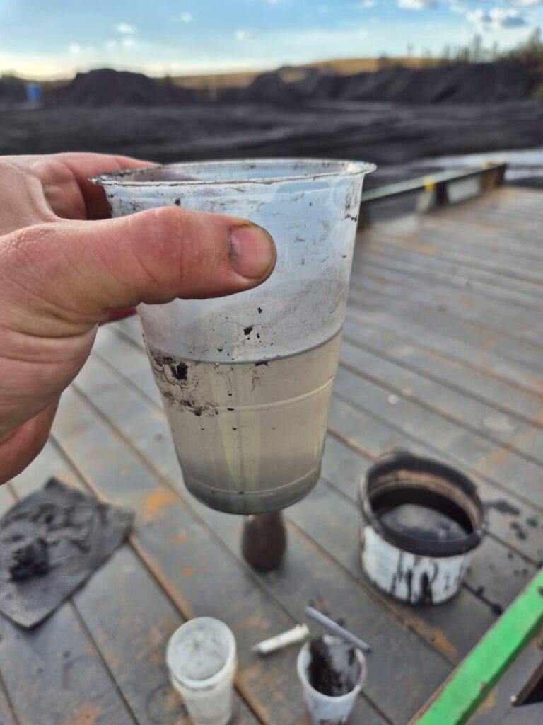 Site evaluation for TITANTube dewatering — field sludge separation test