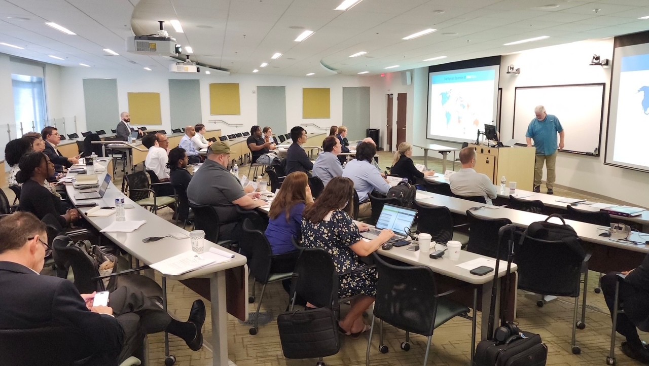 FTG certification training session with attendees in a classroom